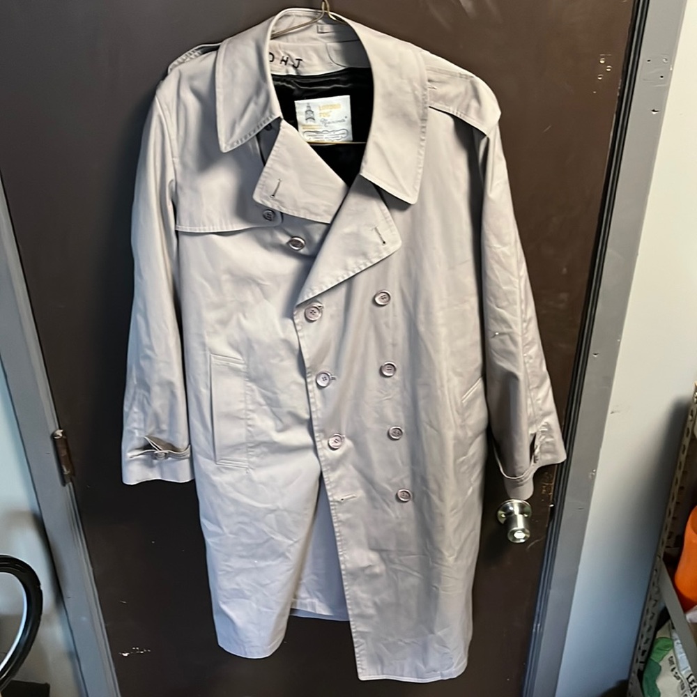 Vintage Grey LONDON FOG Double breasted men's jacket